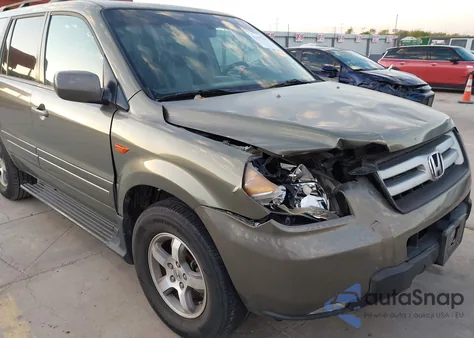 2007 Honda Pilot Ex-L из США, поврежденный, VIN 5FNYF28667B007701